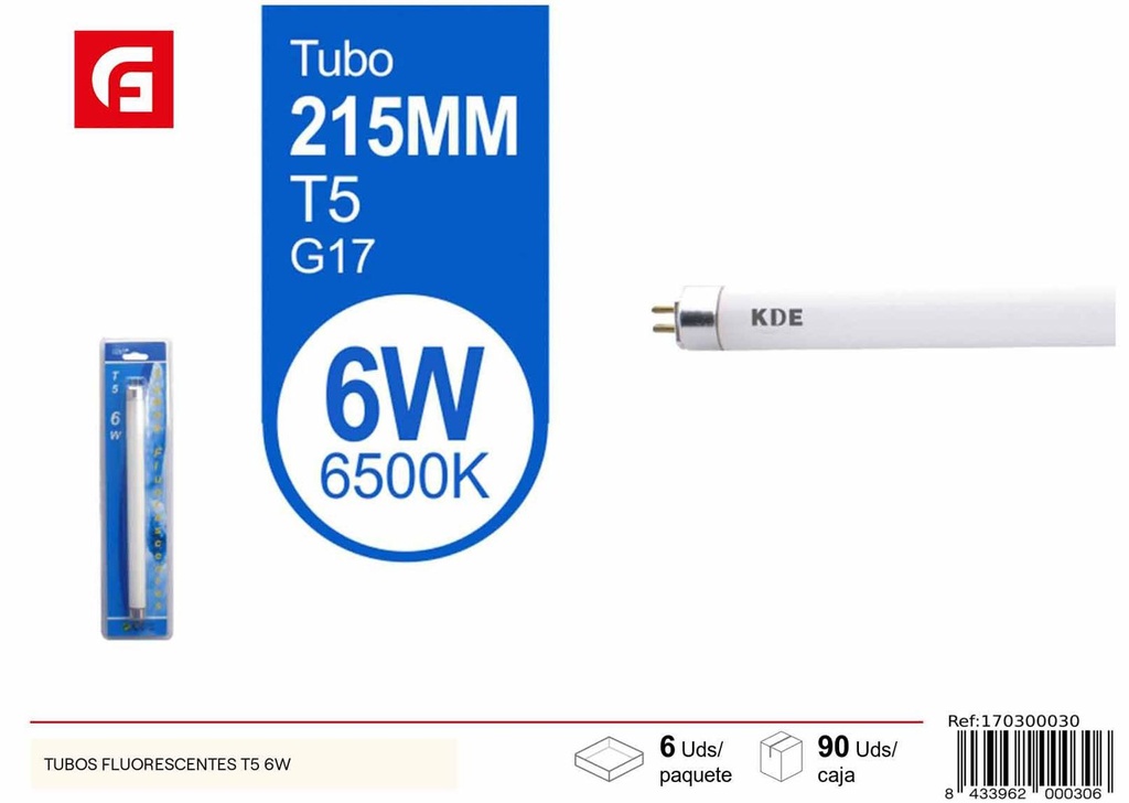 Tubos fluorescentes T5 6W - Iluminación