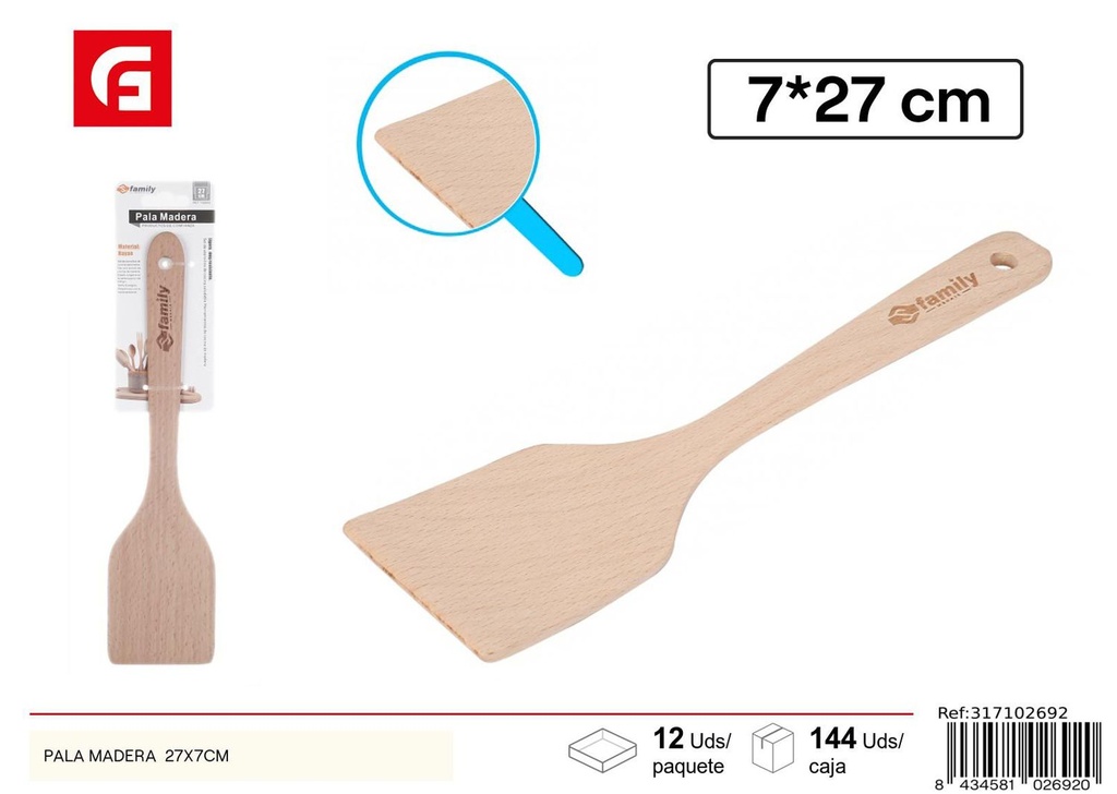 Pala de madera de haya 27*7cm - Accesorios de cocina y utensilios