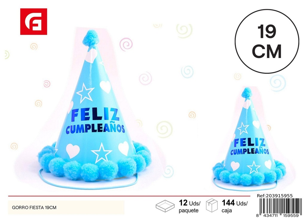Gorro fiesta triangular - Artículos para fiestas