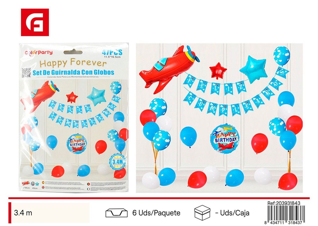 Set de guirnalda con globos 47 pcs - Decoraciones para fiestas