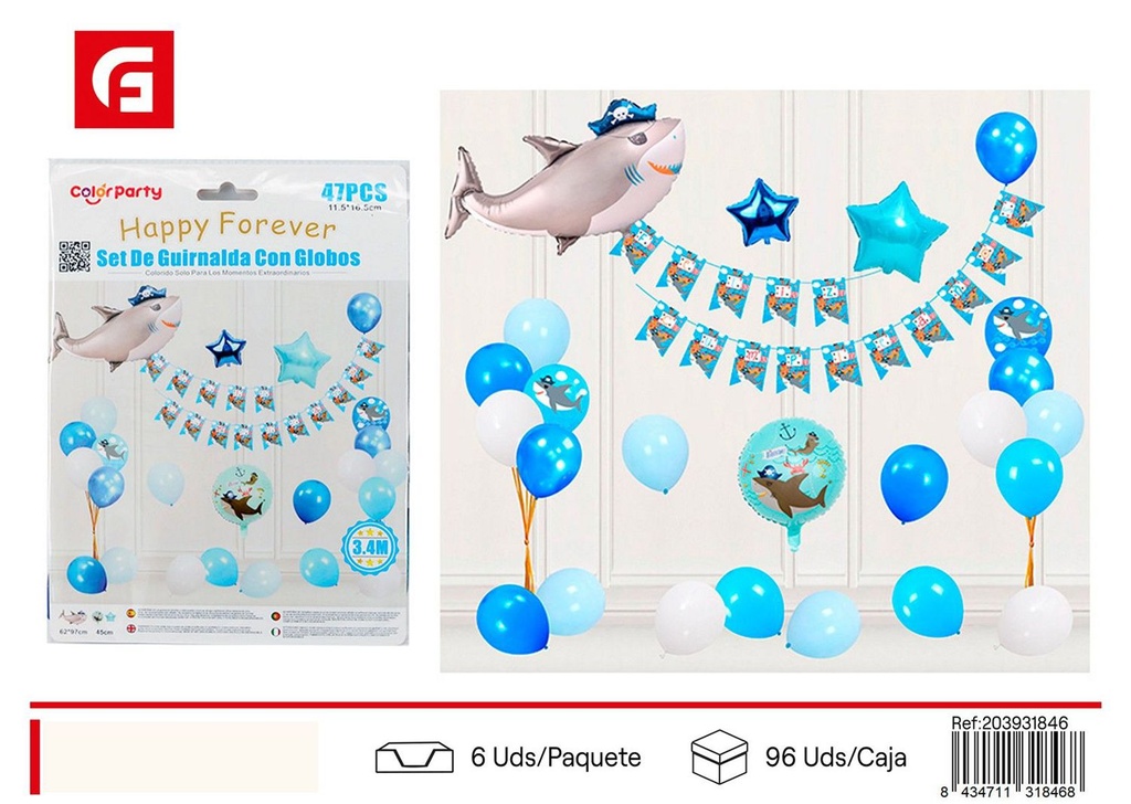 Set de guirnalda con globos 47 pcs - Decoraciones para fiestas