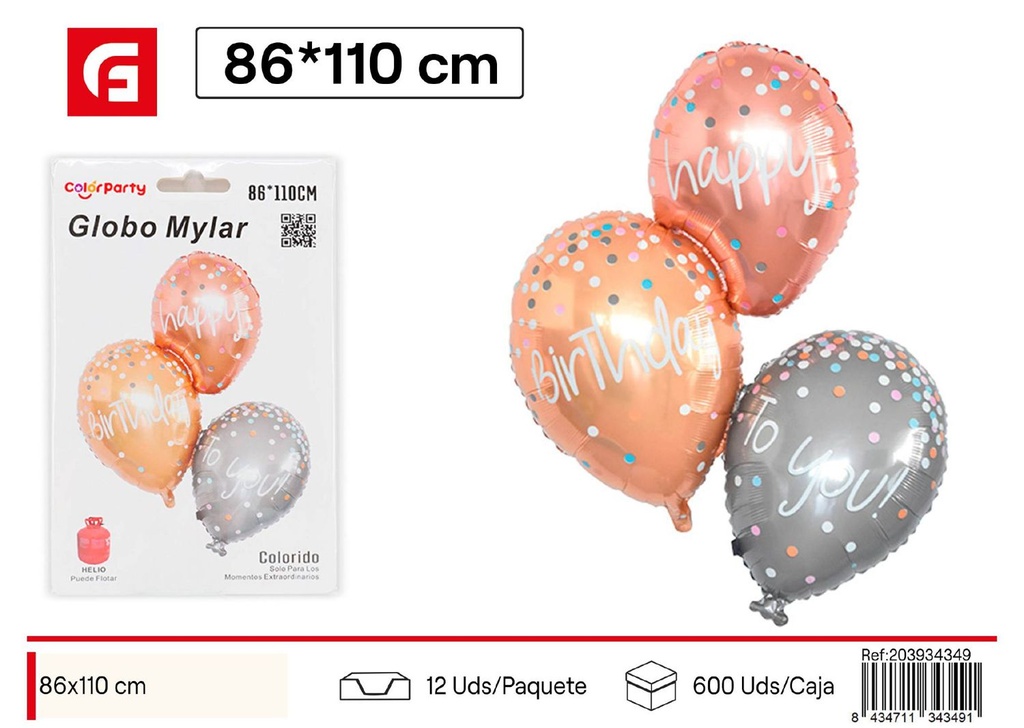 GloBo mylar 86*110cm - Decoraciones para fiestas