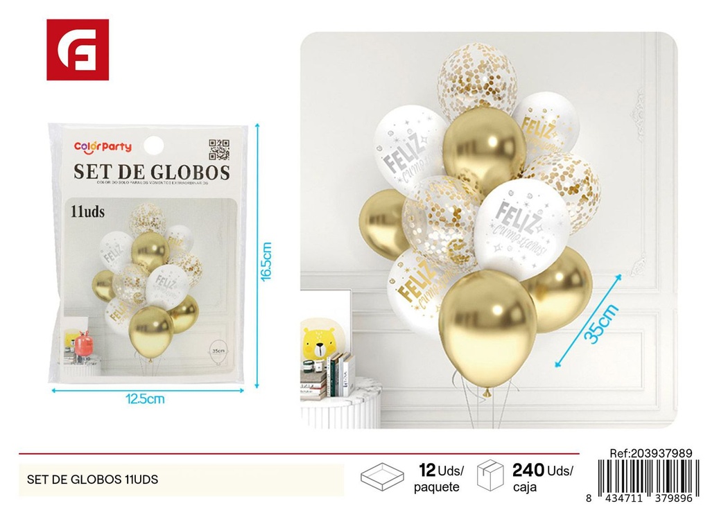 Set de globos 11 uds - Decoraciones de fiesta