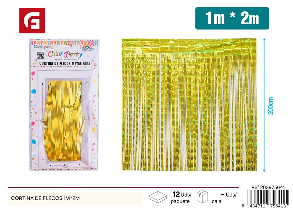 Cortina de flecos 1m*2m - Decoraciones de fiesta