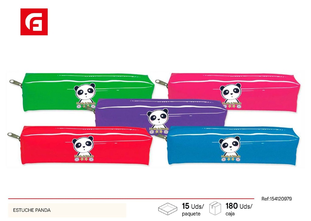 Estuche panda para lápices