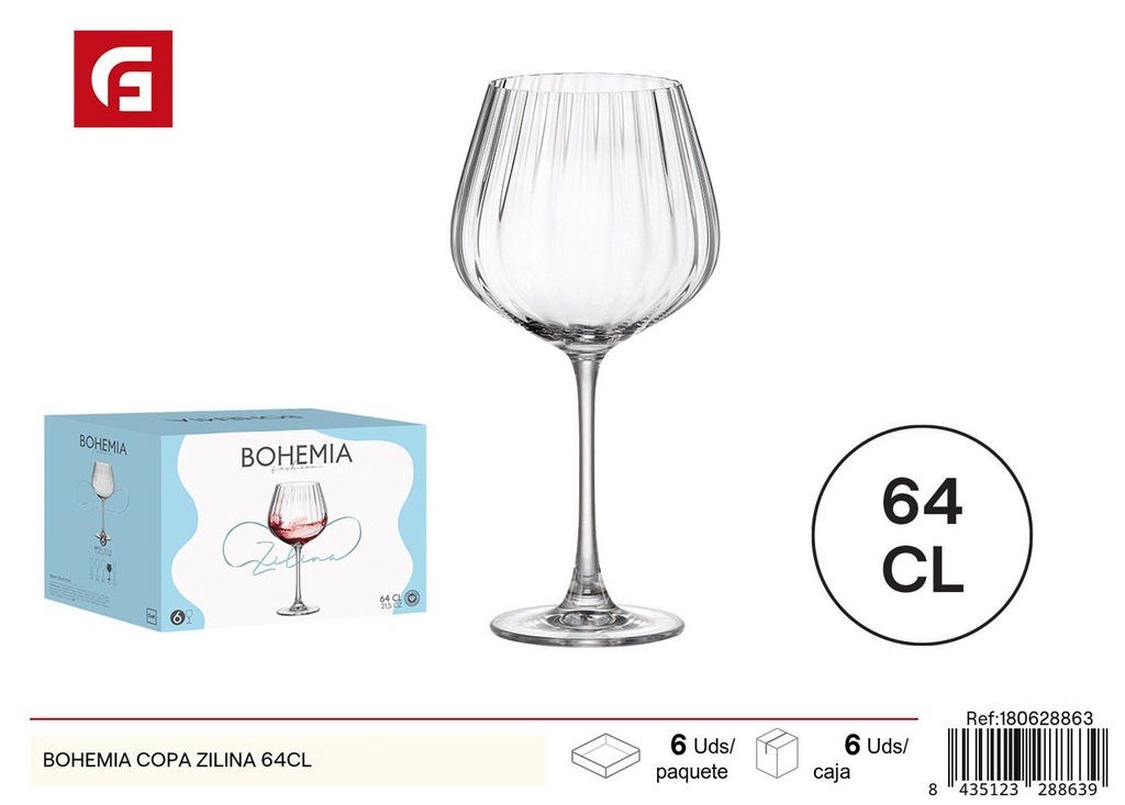 Copa de cristal Bohemia 64 cl - Cristalería