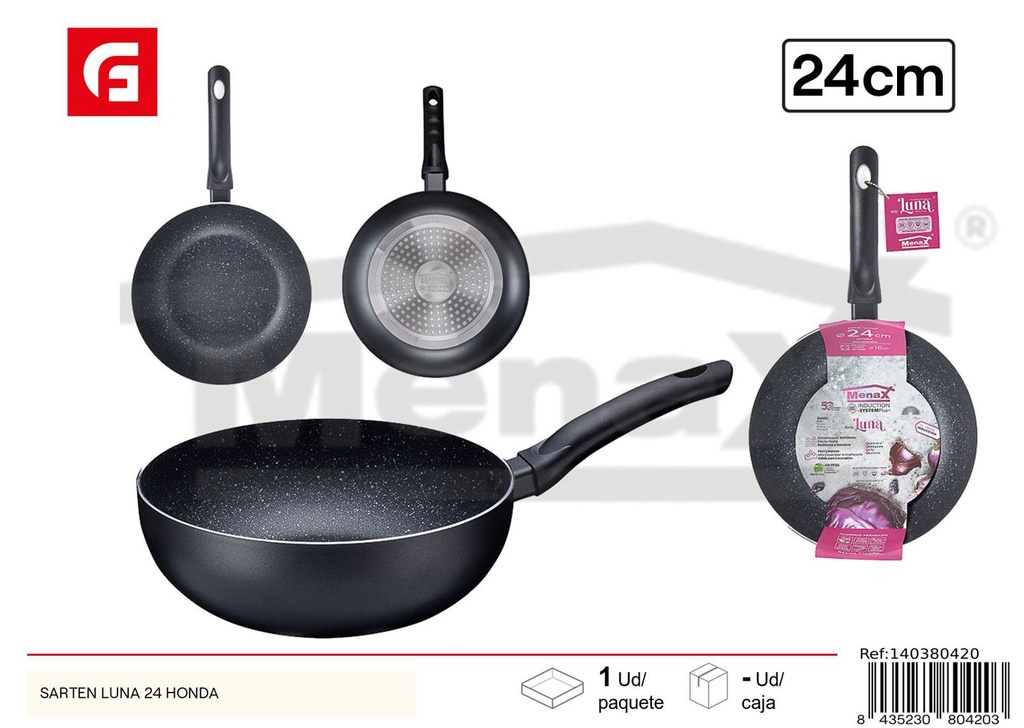 Sartén Luna 24cm honda para cocinar