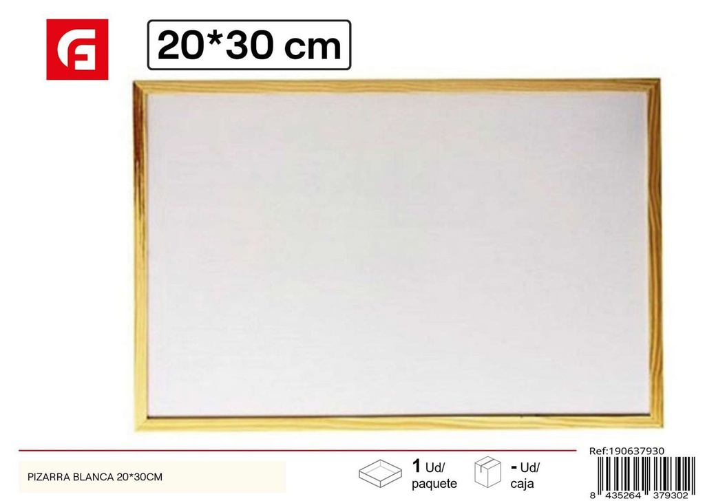 Pizarra blanca 20*30 cm - Material escolar y pizarras