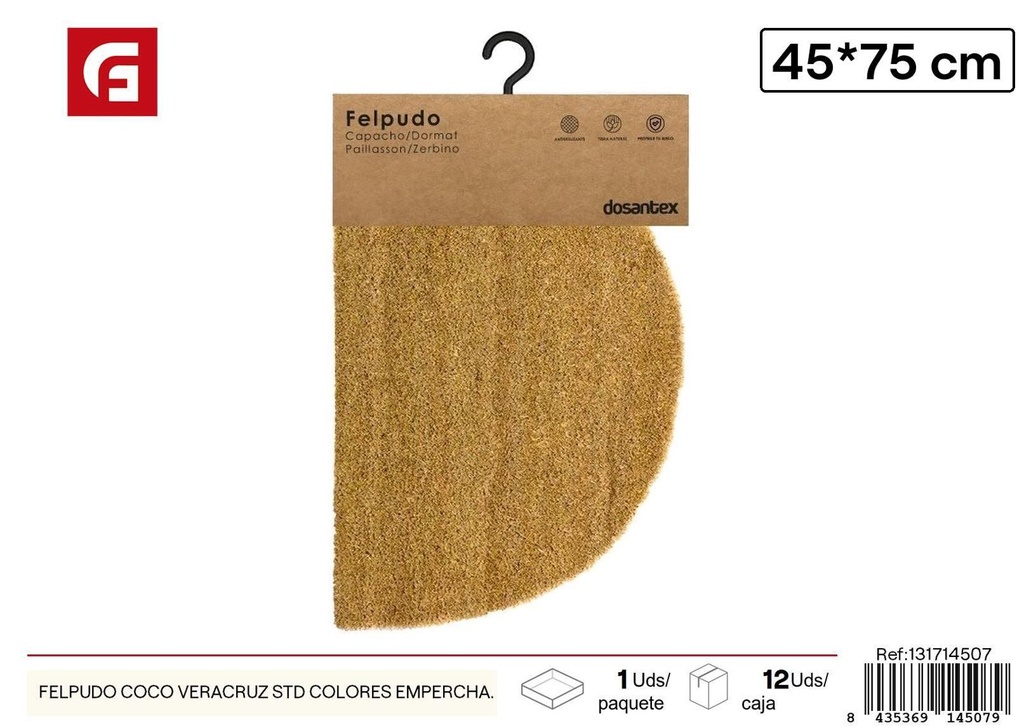 Felpudo de coco Veracruz STD colores 45*75CM - Textiles para el hogar