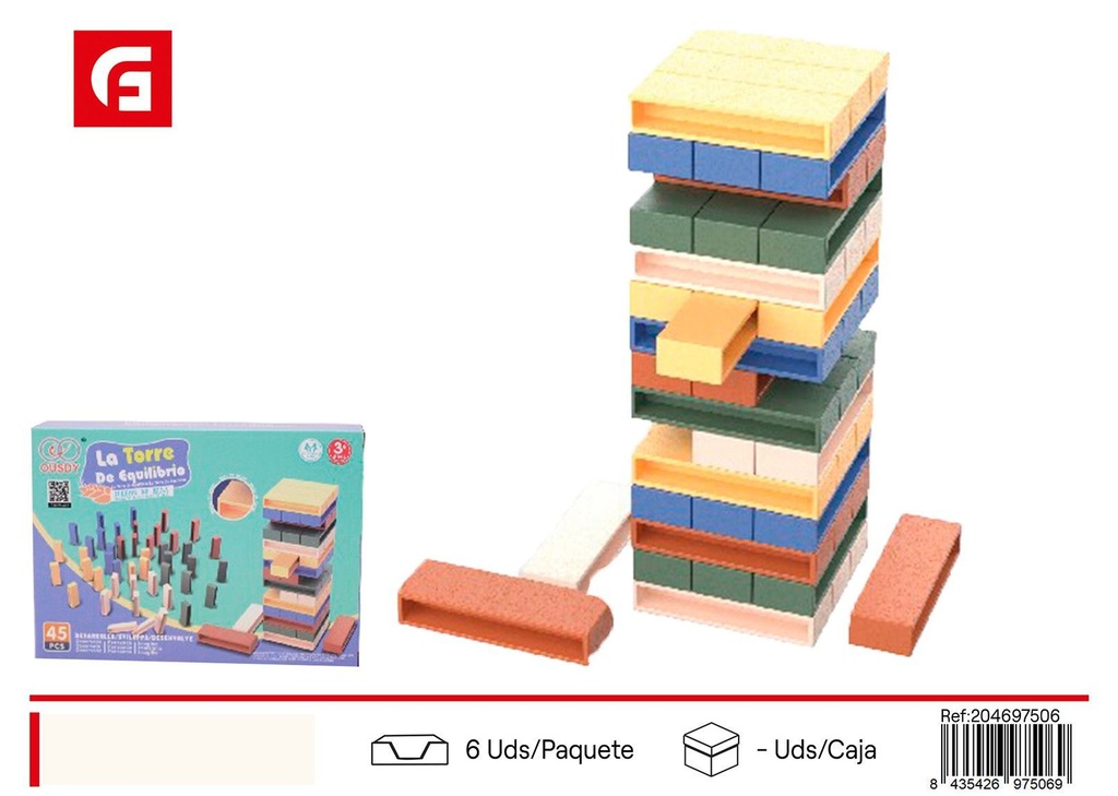 Torre de dominó como puzzle - Juego de mesa y actividades para niños