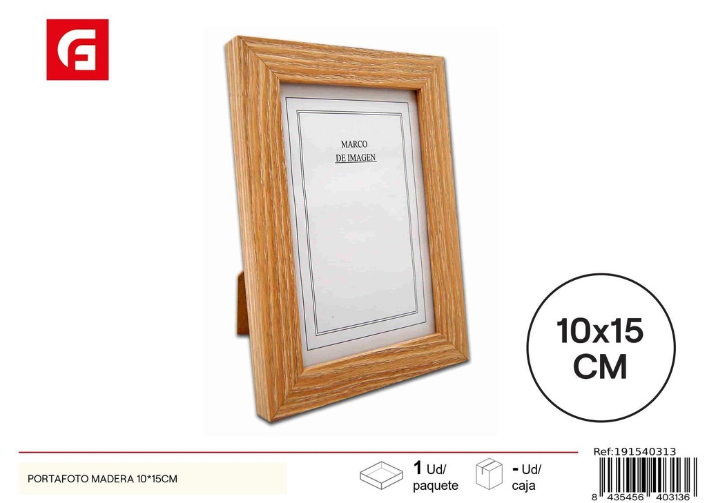 Portafoto de madera 10*15 cm - Decoración de fotos en el hogar