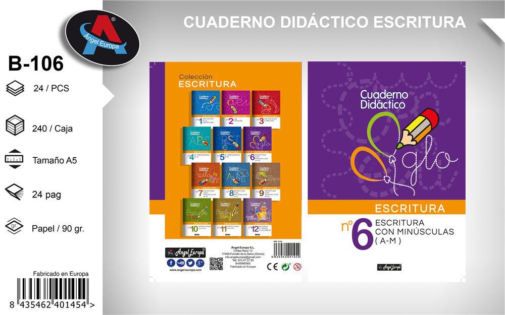 Cuaderno didáctico de escritura 6 - Material escolar