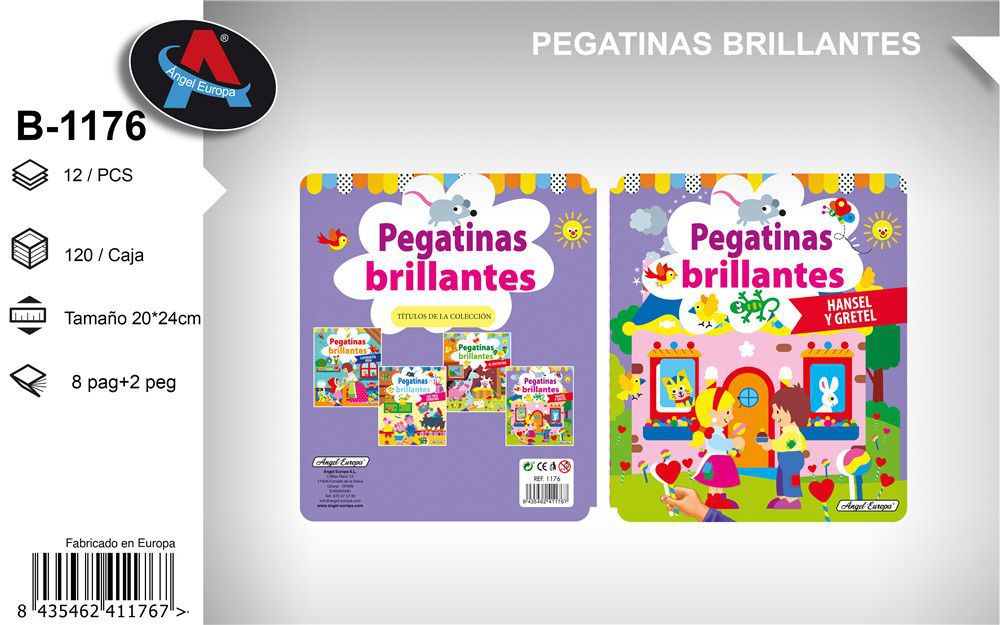 Libro de stickers brillantes - Material escolar