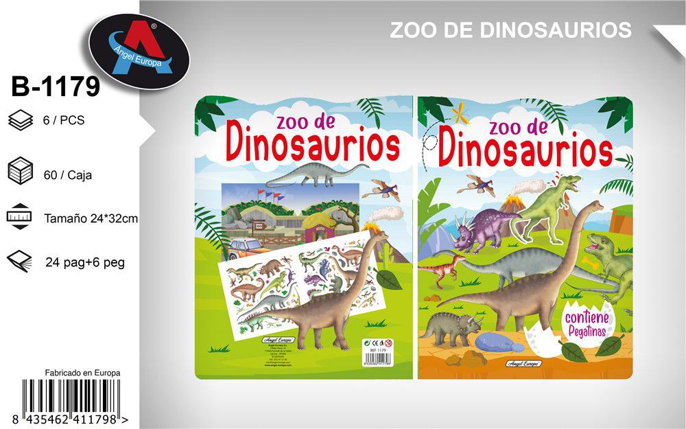 Libro zoológico de dinosaurios - Material escolar