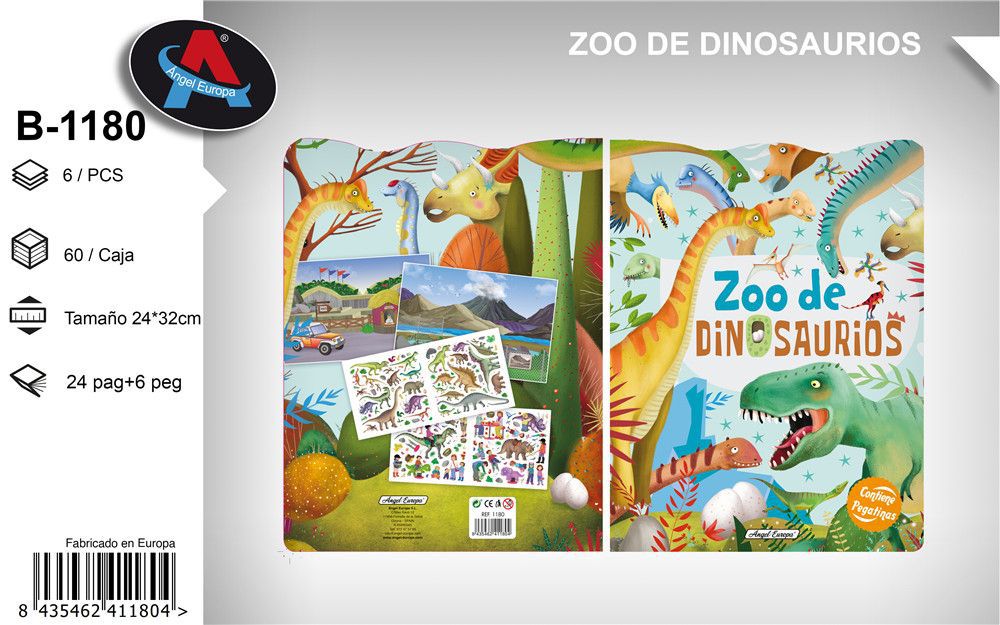 Libro zoológico de dinosaurios - Material escolar