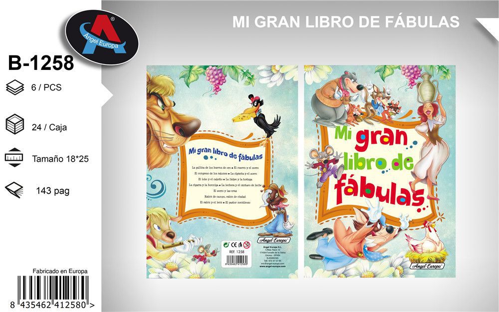 Mi gran libro de fábulas - Literatura infantil y cuentos educativos