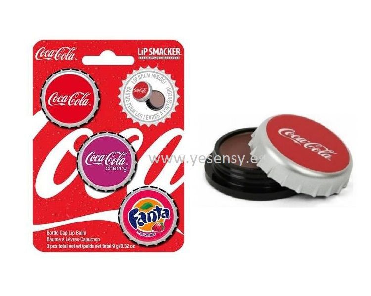 Set 3 Lip Smacker Coca Cola chapas para labios