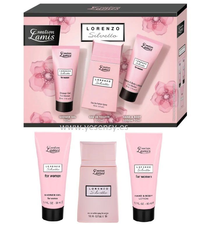 Set de 3PZA Eau + Gel + Body Lorenzo - Fragancias y sets