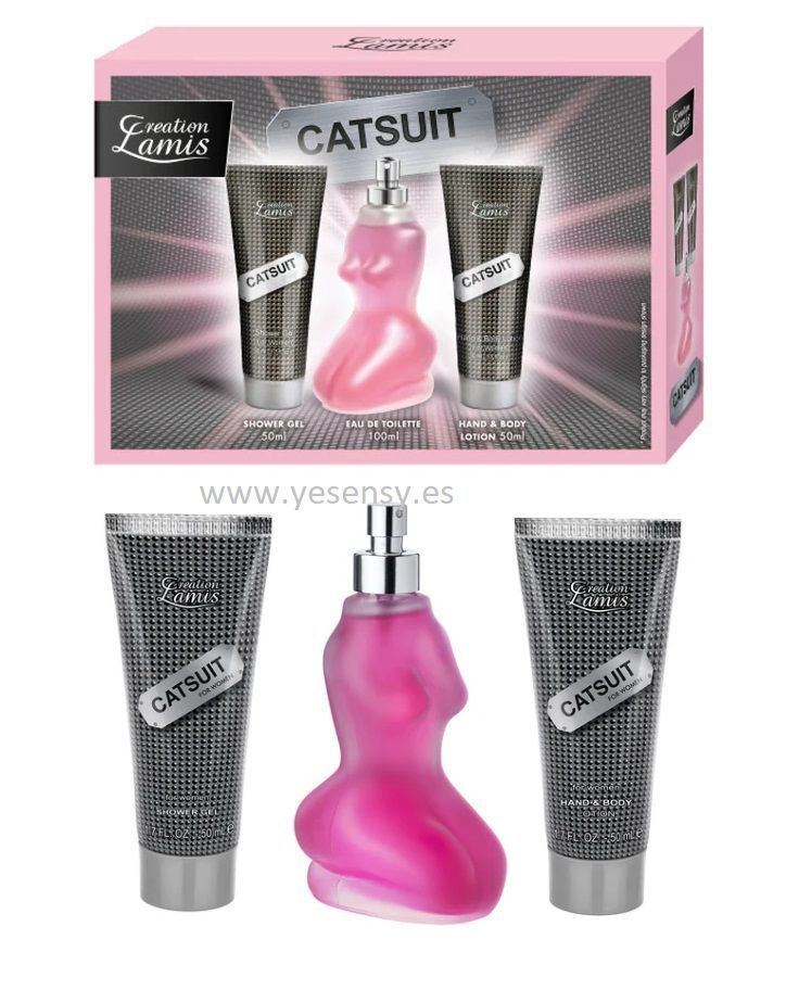 Estuche 3 piezas Eau+Gel+Body Catsuit fragancia elegante