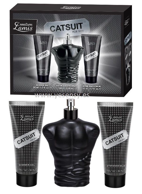 Estuche 3 piezas CatSuit Men: eau de toilette, gel y aftershave