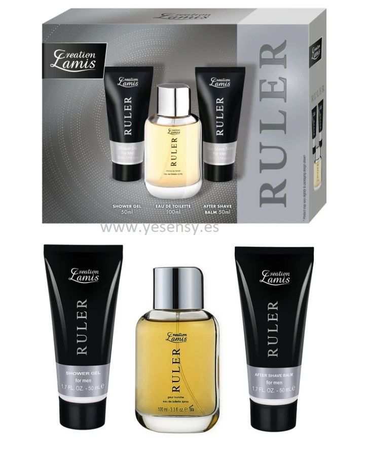 Estuche 3 piezas Eau de Toilette + Gel + Aftershave Ruler