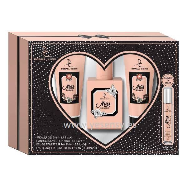 Set de perfumes Miss Blossom: Eau 100ml + gel + crema + mini hasta DORALL - Perfumes variados