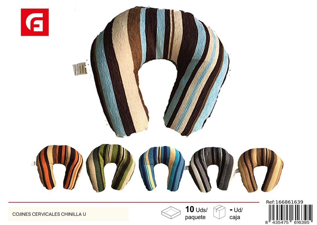 Cojines cervicales Chinilla - Accesorios de viaje 