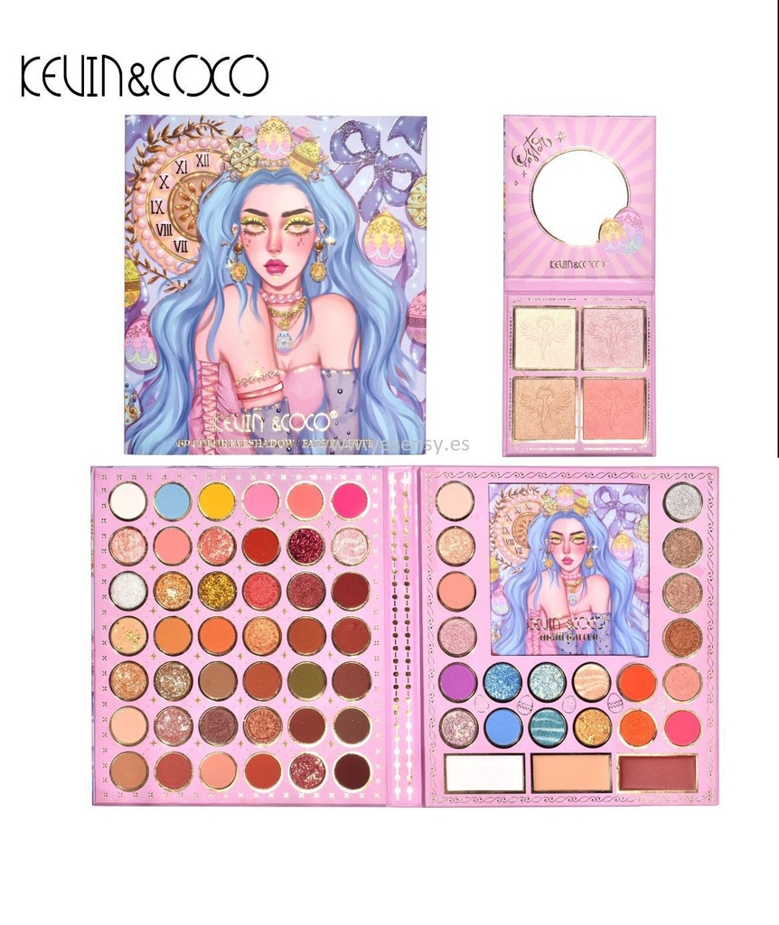 Paleta maquillaje 69 Colors Kevin&Coco - Maquillaje