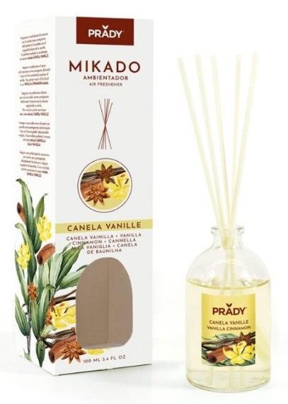 Mikado ambientador canela vainilla Prady 100ml para fragancia de hogar