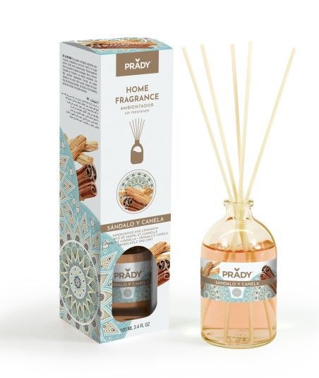 Mikado ambientador sándalo y canela 100ml Prady para hogar