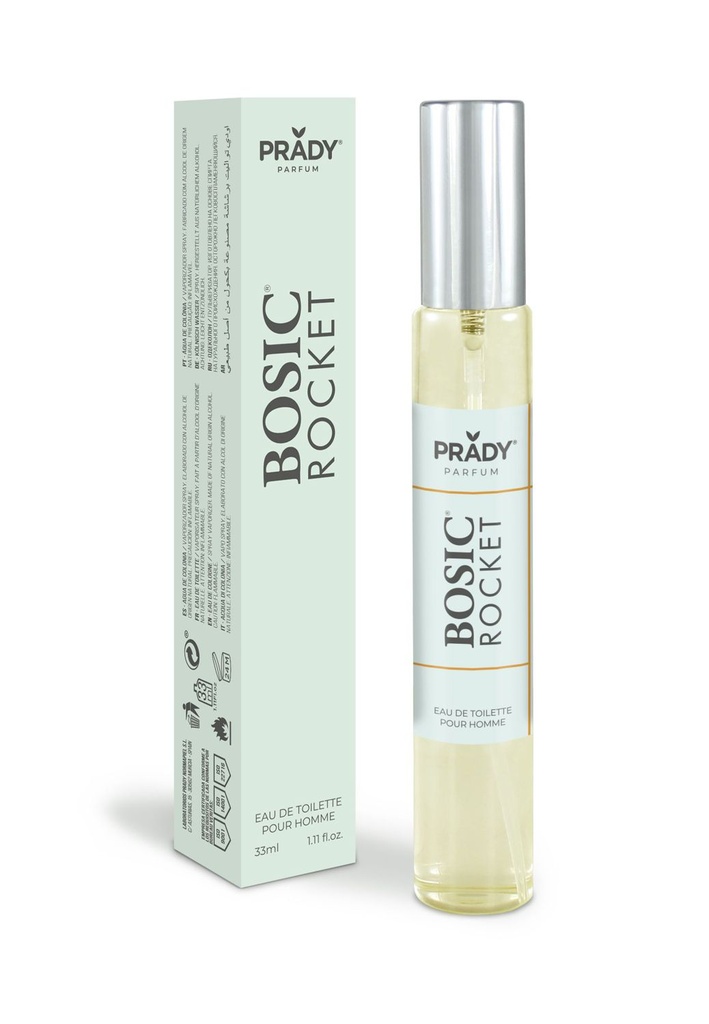 Bosic Rocket Homme Prady 33ml 6/u colonia masculina