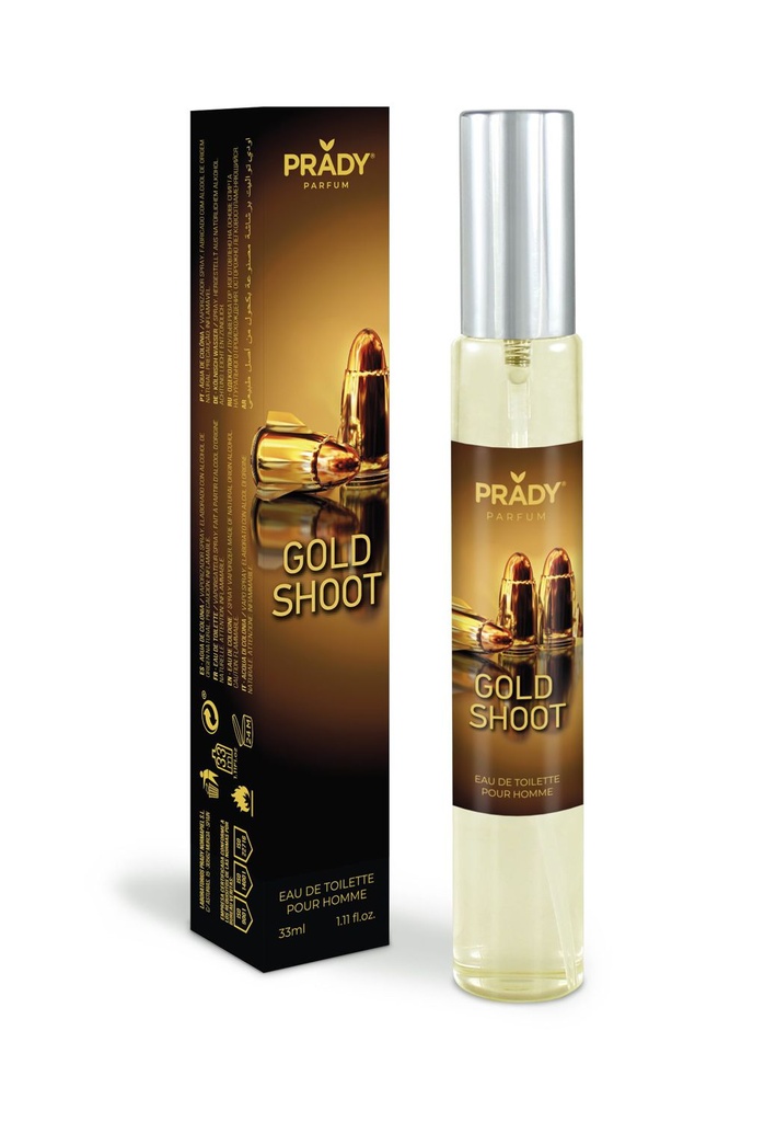 Colonia Gold Shoot Homme Prady 33 ml 6/u - Fragancias para hombres