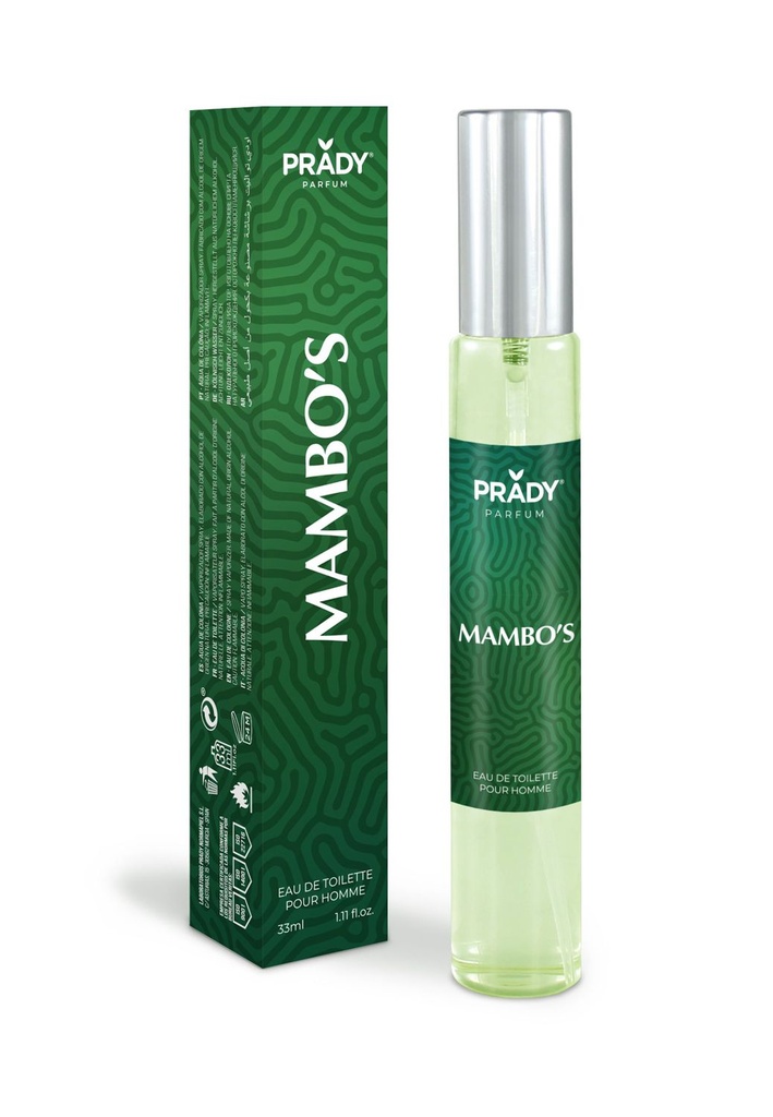 Colonia Mambo's Homme Prady 33 ml 6/u - Fragancias para hombres