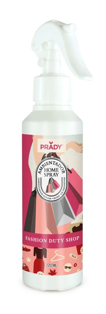 Prady ambientador home spray Fashion Duty Shop 220ml para aroma de hogar