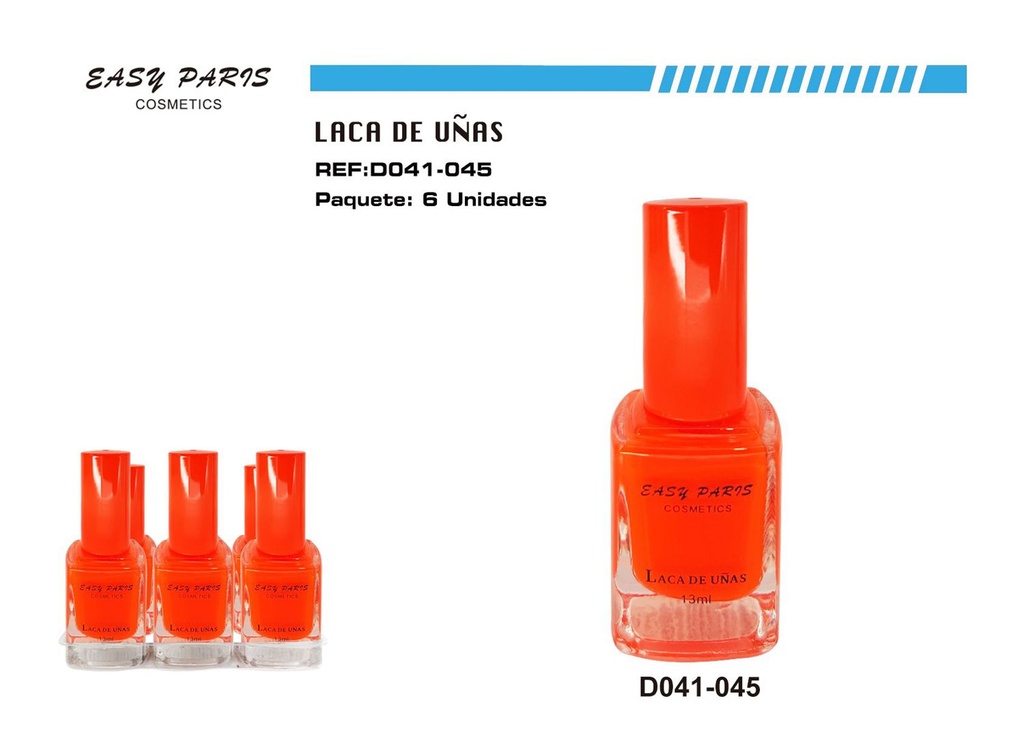 Esmalte de uñas NARANJA FOSF. 6/U - Cosméticos