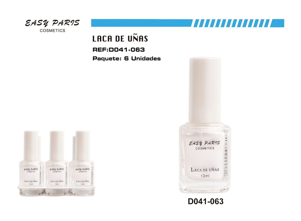 Esmalte de uñas BLANC/PERLA 6/U - Cosméticos