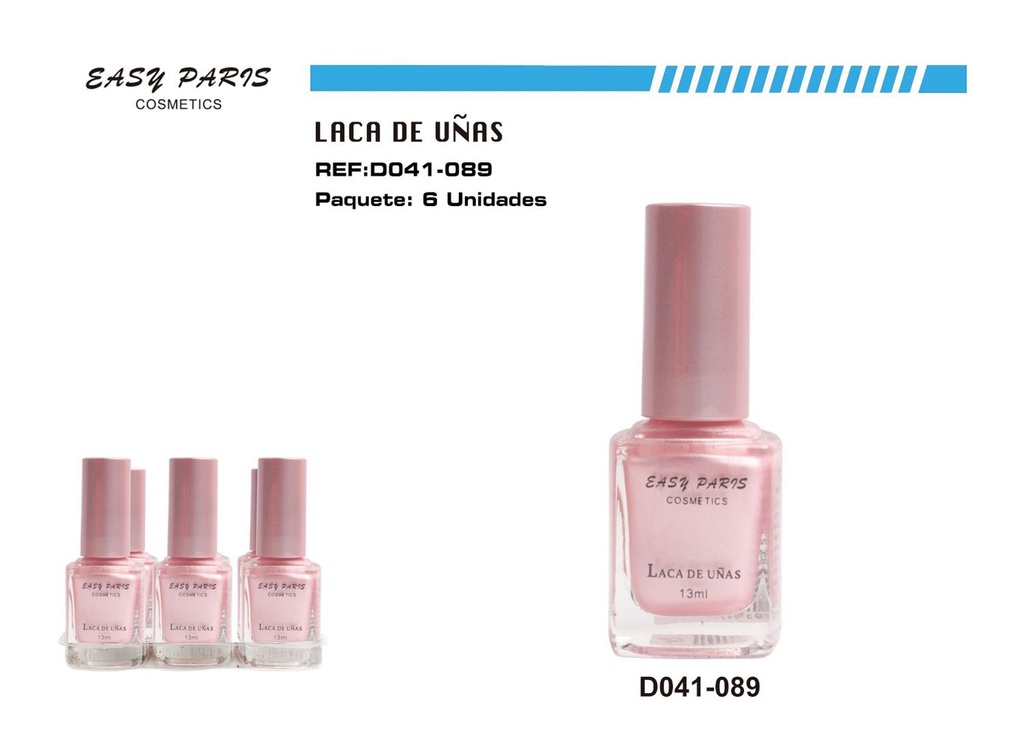 Esmalte de uñas ROSA PERLA 6/U - Cosméticos