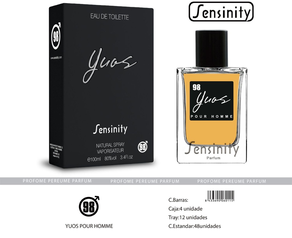 Perfume "Yuos" para hombre - Fragancia masculina