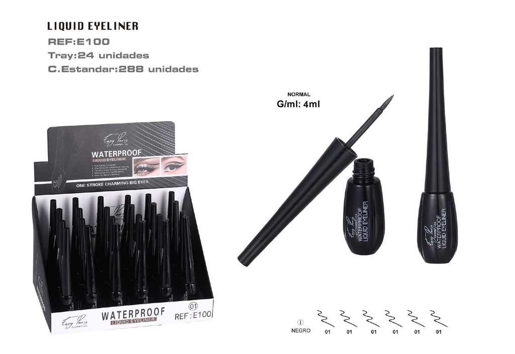 Eyeliner waterproof 24/u - Cosméticos