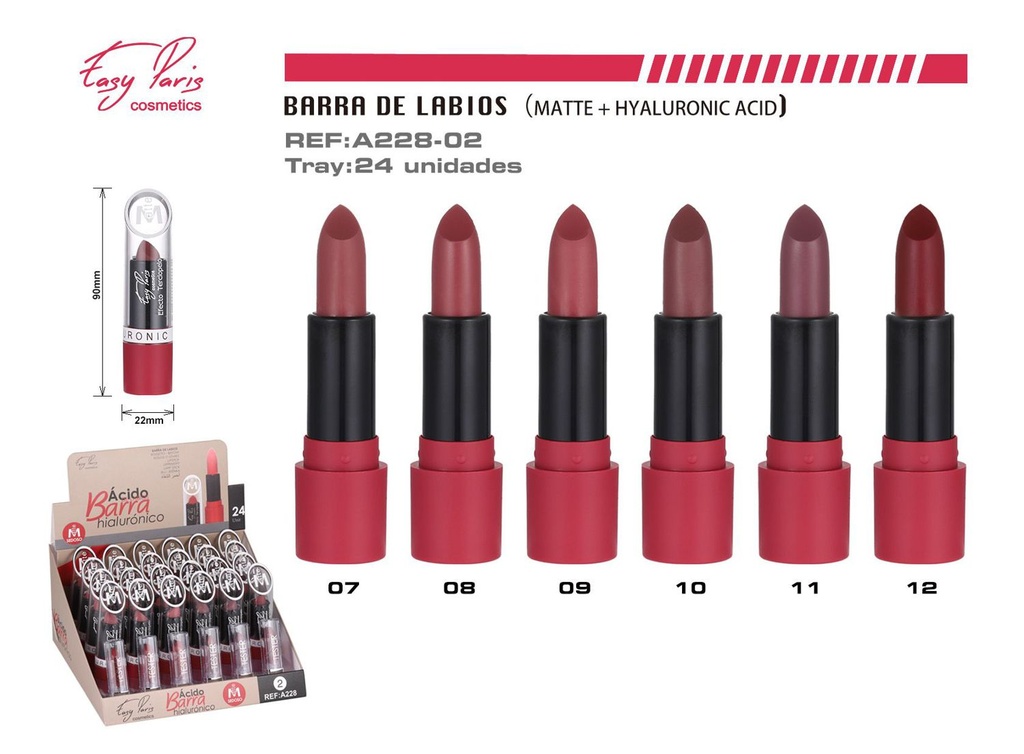 Labial sedoso + ácido hialurónico 24/U - Labiales