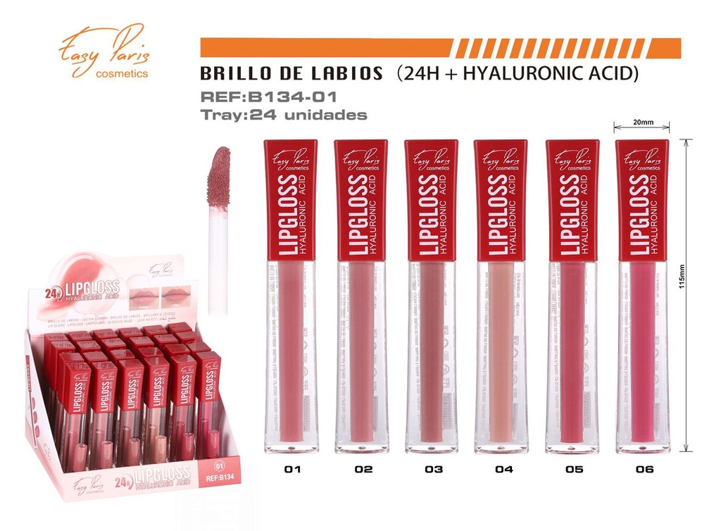 Bálsamo labial fijo + ácido hialurónico 24/U - Labiales