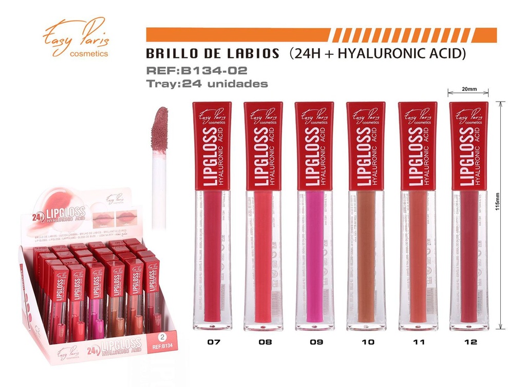 Bálsamo labial fijo + ácido hialurónico 24/U - Labiales