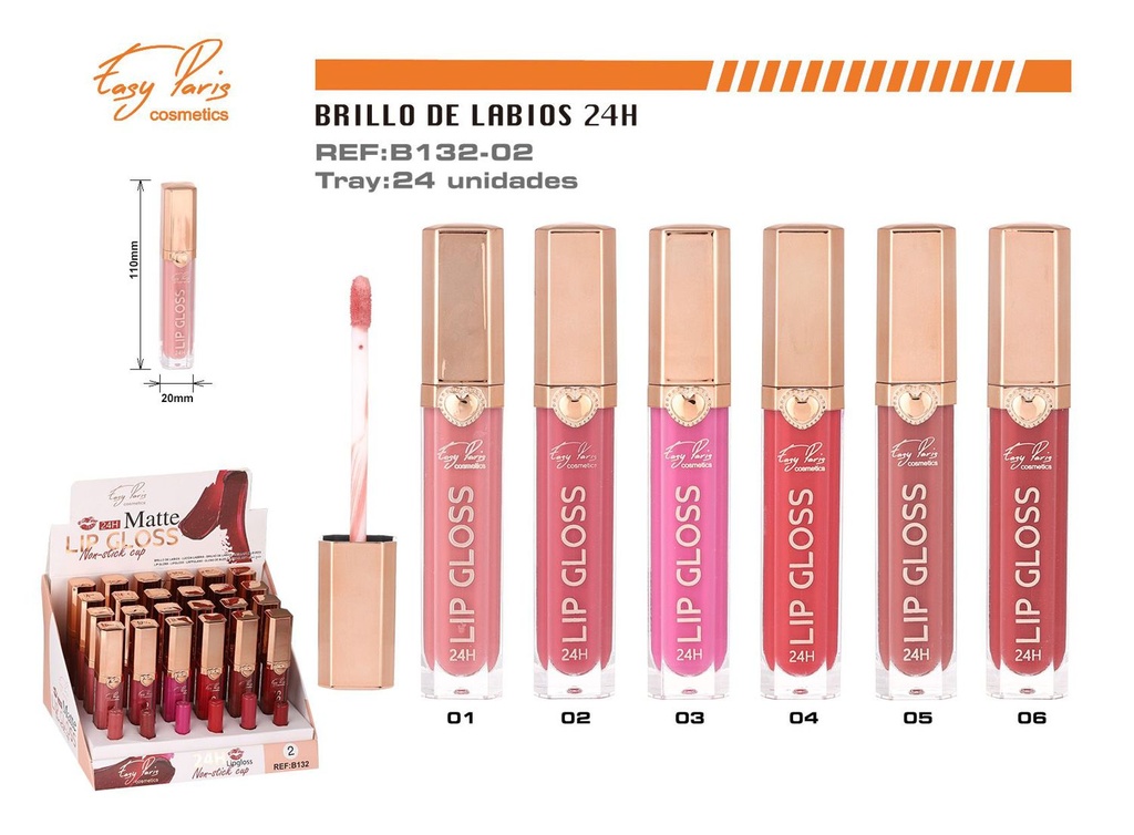 Gros labial mate 24h 24/u - Maquillaje de labios