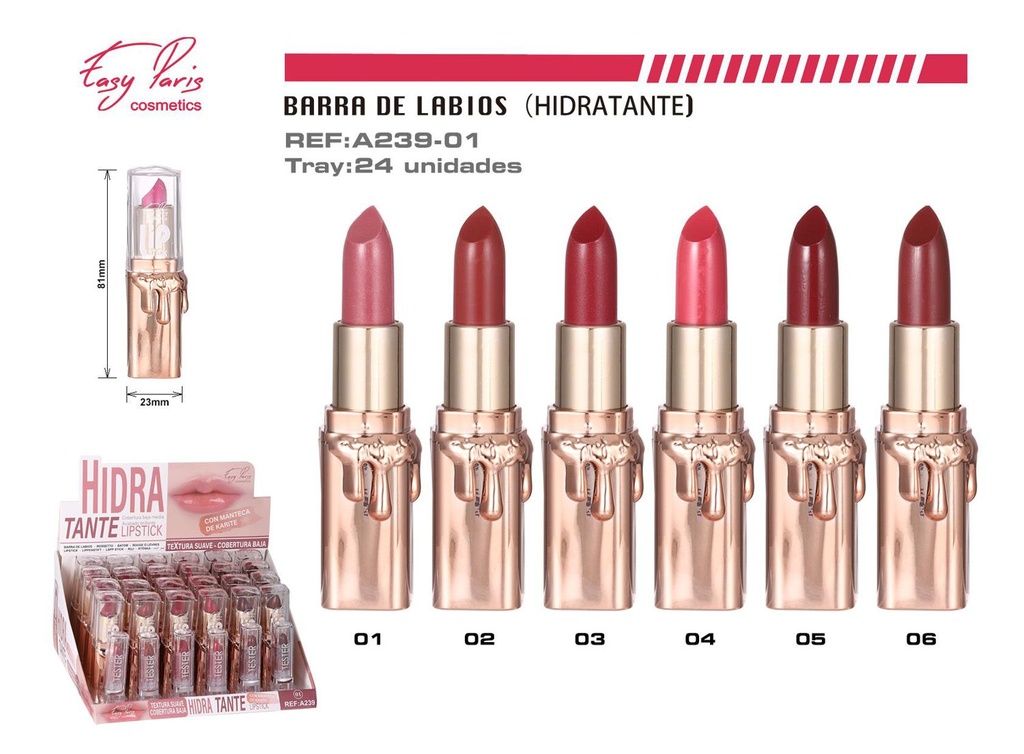 B. de labios hidratante con karité - 24 unidades