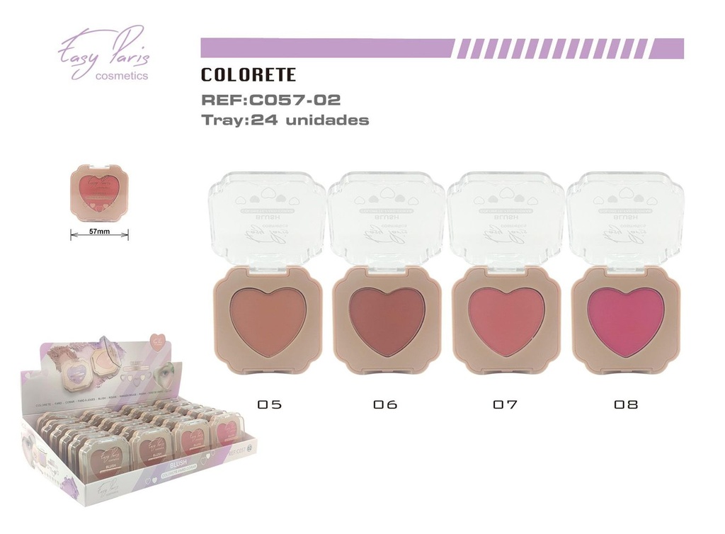 Colorete 24/u - Cosméticos
