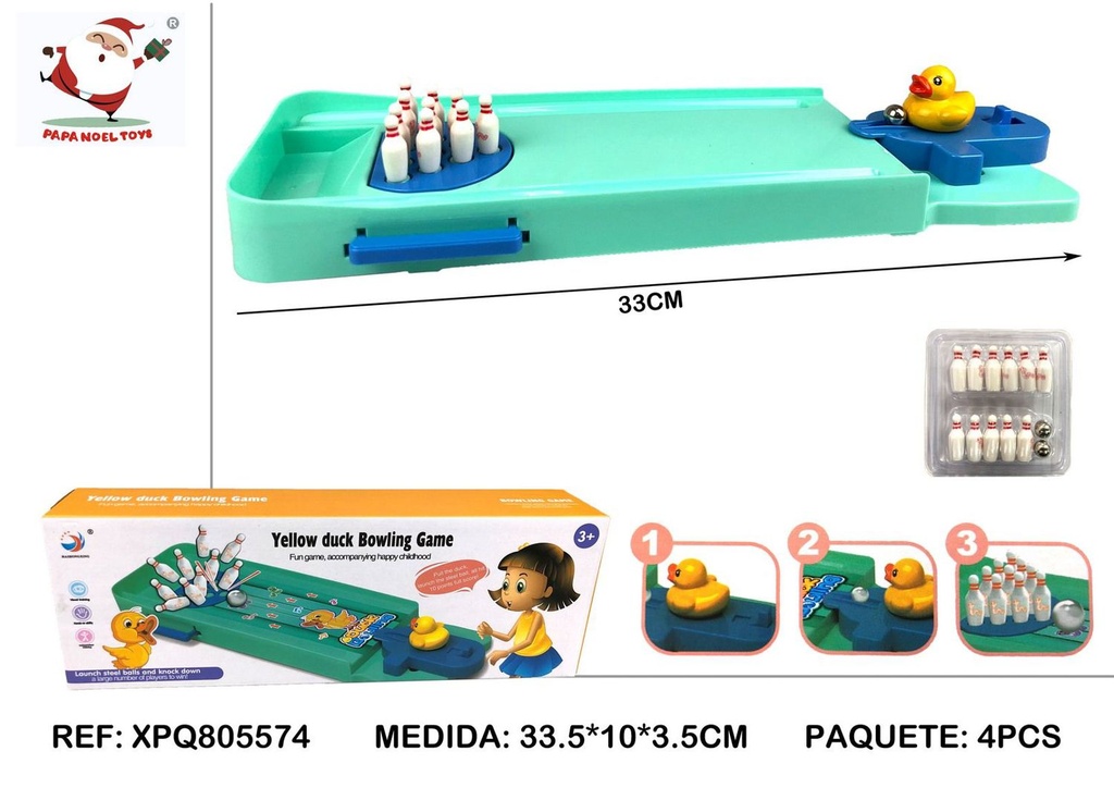 Juego de bolos con patitos - Juguetes para niños