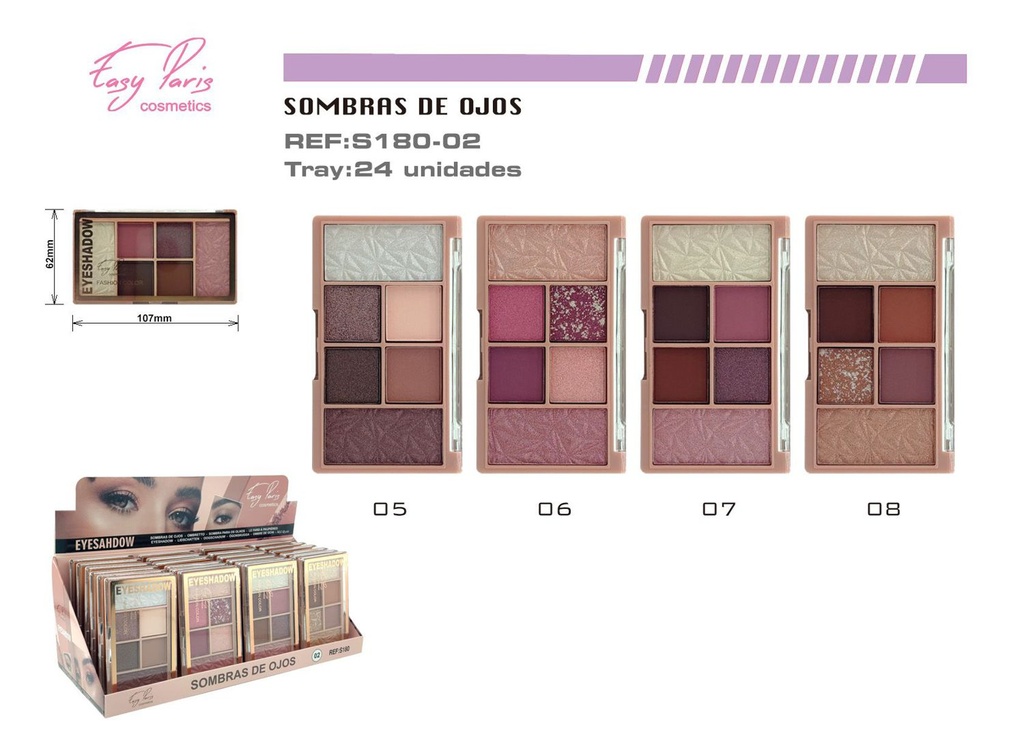 Paleta de sombras de ojos 24U - Maquillaje y sombras para ojos