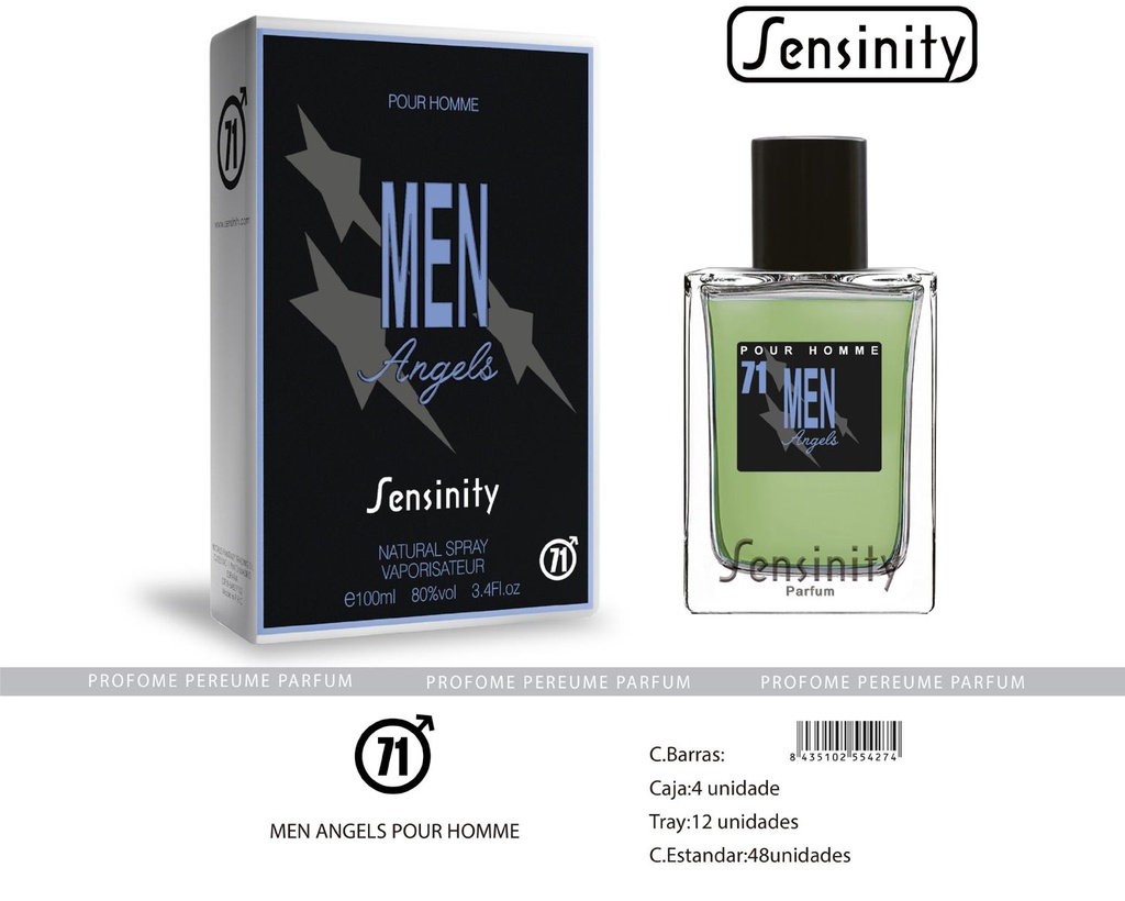 Perfume "Angels" para hombre - Fragancia masculina