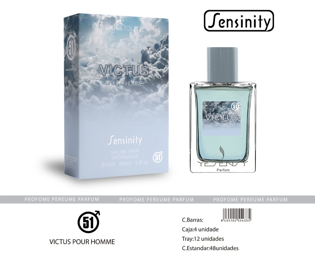 Perfume "Victus" para hombre - Fragancia masculina