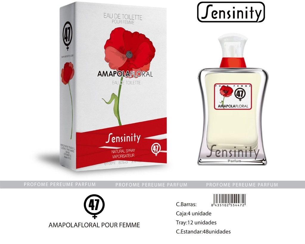 Perfume "Amapola Floral" para mujer - Fragancia femenina